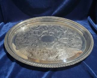 Victorian Style Silver Plated Tea Set with Tray 8 hero