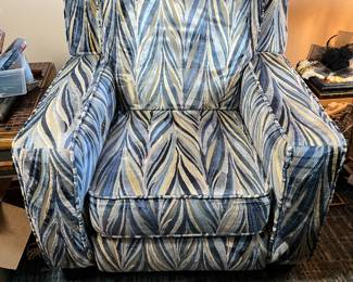 Available for presale. Pair of Matching Power Recliners - Bold Velvet Pattern, USB Port. Text Sara at 407-448-3093 if interested.   See more photos/details here: https://www.facebook.com/marketplace/item/1378002960434769/