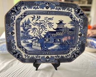 Beautiful Blue Willow Platter