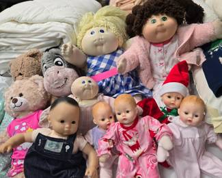 Misc dolls inc. Cabbage Patch and vintage