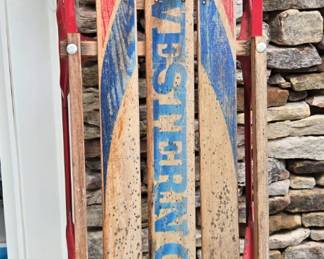 Vintage Western Clipper snow sled