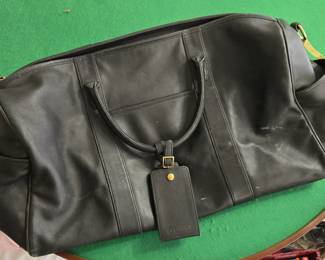 Large Coach Leather Duffle Bag