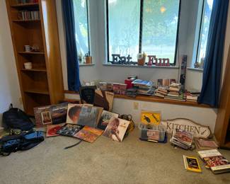 Books, cd’s, and records