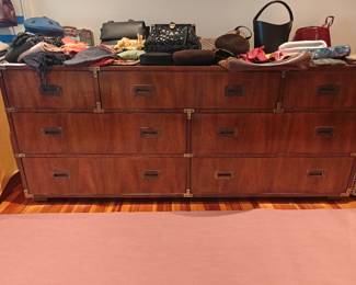 206 Henredon Scene One Campaign Dresser 72x19x31