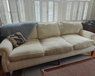 118 Three Cushion Down Couch 84x36x31