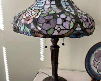 Tiffany style lamp.