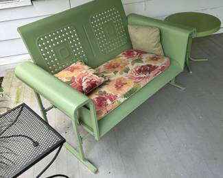 Retro style 2 seat glider.