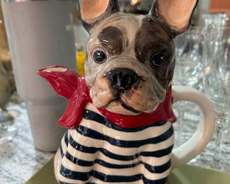 English Bull Dog pitcher.
