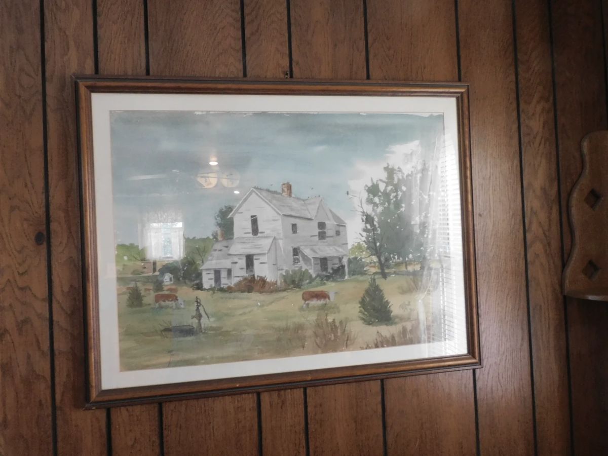 Walter Yost Painting "Homestead of Yesteryear"  1990