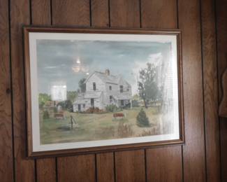 Walter Yost Painting  "Homestead of Yesteryear" 1990