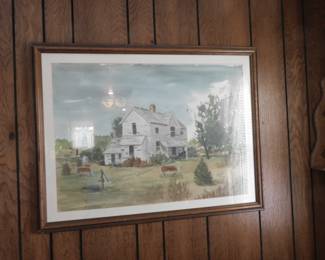 Walter Yost Painting "Homestead of Yesteryear"  1990