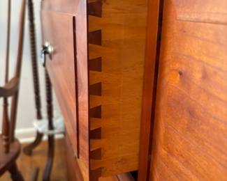 Gorgeous 6-Drawer Cherry Chest with Mirror
