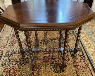 Antique barley twist table