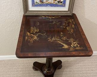Solid wood oriental table