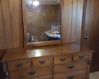 Heyward Wakefield Dresser with Mirror