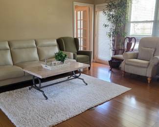 leather sofa