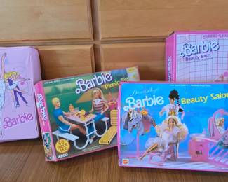 vintage Barbie toy sets