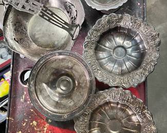 Silverplate serving ware