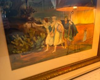 Turn of the century watercolor signed