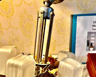 1930’ s 40’s Art Deco chandelier
