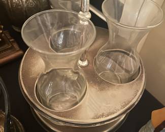 vintage glass set