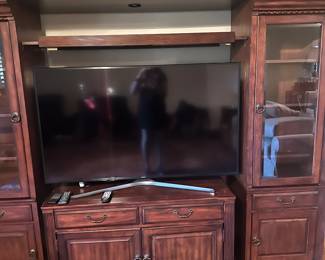 Beautiful entertainment center and TV