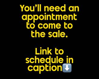 In this gated community, estate sales are limited to having a small number of cars at a time. Copy/paste this link to schedule your time slot: https://gforms.app/5JK3cMN