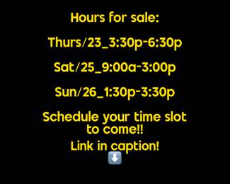 In this gated community, estate sales are limited to having a small number of cars at a time. Copy/paste this link to schedule your time slot: https://gforms.app/5JK3cMN