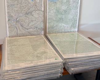 This lot features twenty (20) Oregon Trail Maps in protective sleeves.