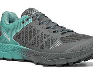 Scarpa men’s Spin Ultra shoes, iron-deep sea color in size 10.5.