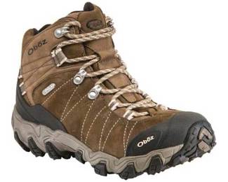 Oboz Women’s Bridger Waterproof Mid Hiking Boots in Walnut, size 11.