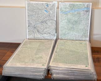 This lot features twenty (20) Oregon Trail Maps in protective sleeves.