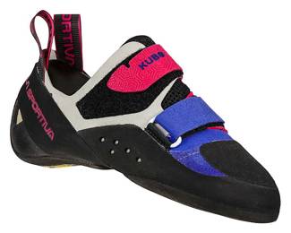 La Sportiva women’s Kubo Climbing Shoe in royal/love potion, size 5.5.