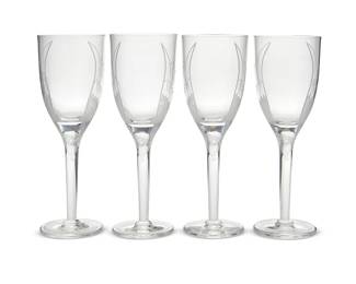 35
A set of twelve Lalique glass 'Ange' champagne flutes
Late 20th century
Each etched: Lalique ® France [post-1978]
12 pieces
Each: 8.125" H
Estimate: $600 - $900