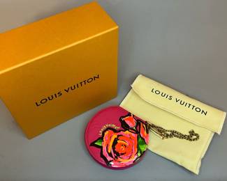 Authentic Louis Vuitton Vernis Roses Chapeau Coin Purse Rose Pop