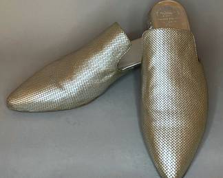Officine Creative Gold Leather Mule