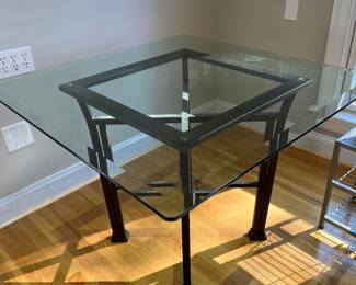 Glass Top Breakfast Table