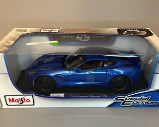 1:18 Maisto 2014 Corvette Stingray Z51 Blue Sealed In Retail Box