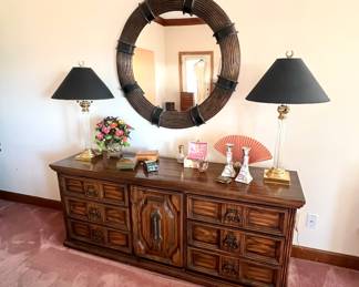 Dresser - Mirror - Lamps…