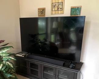 Samsung 65” Flat Screen TV - TV Cabinet