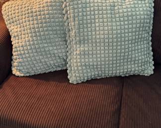 2 Coastal Blue Throw pillows
