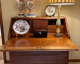 Cherry Slant Front Secretary by Bellows