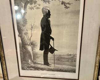Silhouette Print of Andrew Jackson