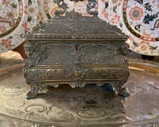 Silver Plate Casket Box
