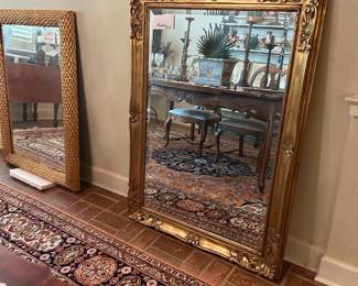 Gold Beveled Mirror