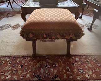 French Country Ottoman