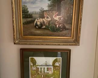 Oil painting, Bunnies
