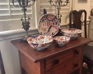 Southern Pine Two Drawer Side Table