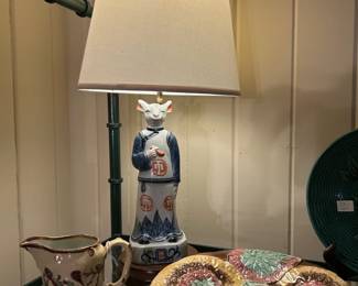 Asian Figural Lamp