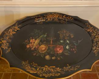 Tole Painted Tray Table